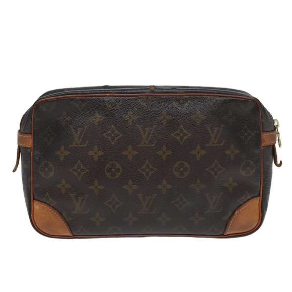 LOUIS VUITTON Monogram Compiegne 28 Clutch Bag M51845 LV Auth 84508 - Picture 2 of 16